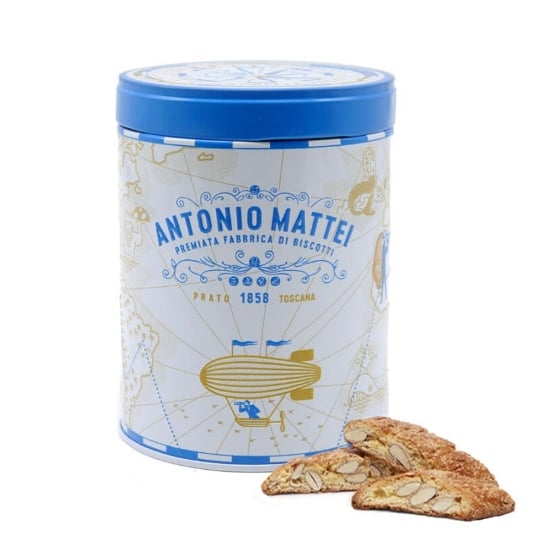 Biscuits De Prato Aux Amandes En Boîte Métal Amerigo 125 Gr ANTONIO MATTEI