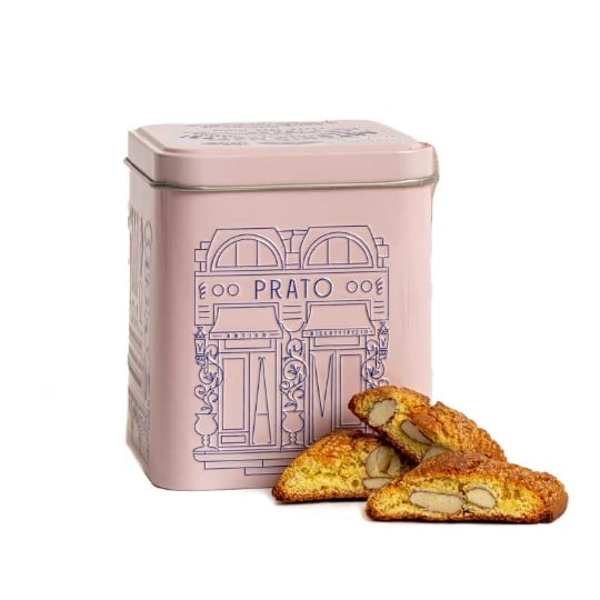 Biscuits De Prato Aux Amandes En Boîte Métal Tosca Rose 200 Gr ANTONIO MATTEI