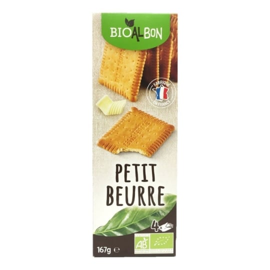 Biscuits Petit Beurre Bio - Bioalbon - Paquet 167g BIOALBON