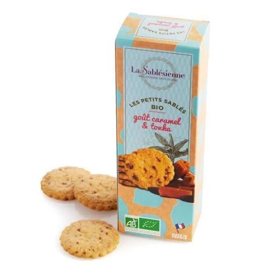 Sablés Caramel Beurre Salé Et Fève Tonka Bio - Etui 110g BISCUITERIE LA SABLESIENNE