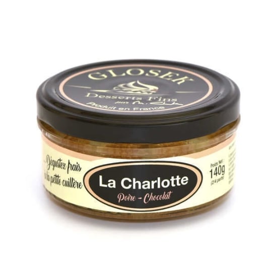 Charlotte Poire Chocolat À L'eau De Vie De Poire - Pot De 140g GLOSEK GOURMET