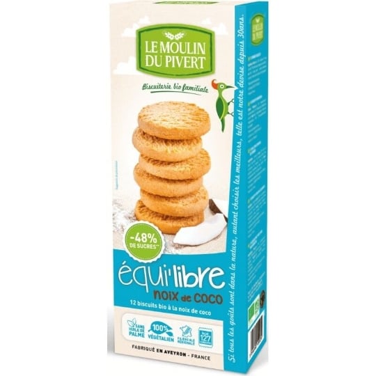 Biscuits Equi'libre Croc's Coco 150g - Moulin Du Pivert LE MOULIN DU PIVERT