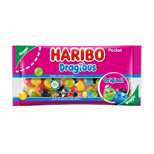 Bonbons Dragibus pock veggie HARIBO