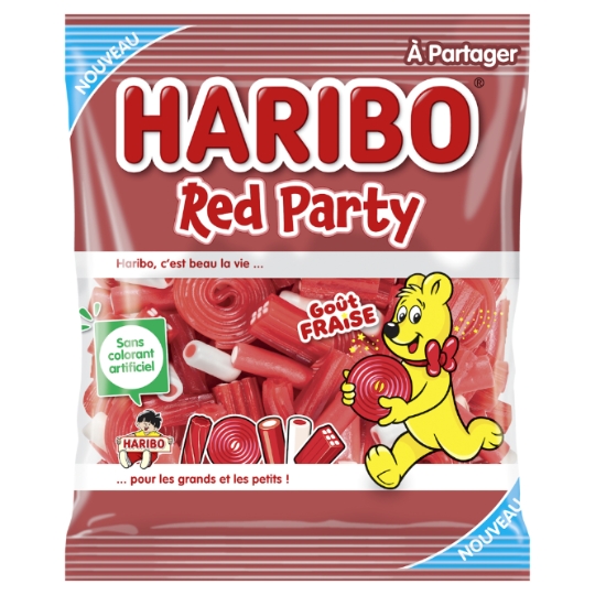 Bonbons Goût Fraise Red Party HARIBO