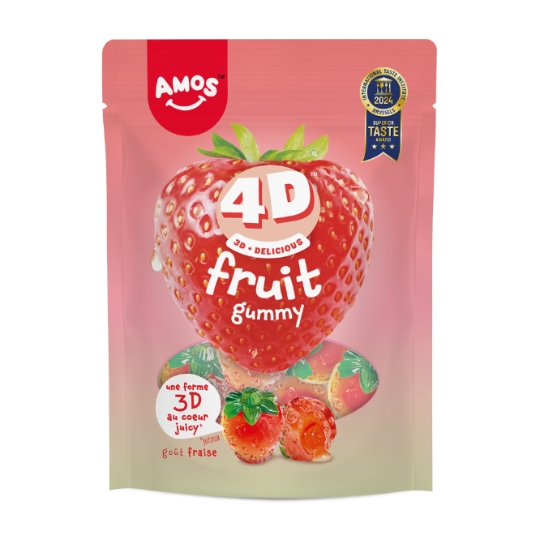 Bonbon goût fruit fraise AMOS