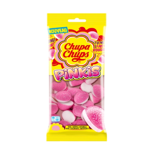 Bonbon Flowpack Gélifiés Pinkis Fraise CHUPA CHUPS