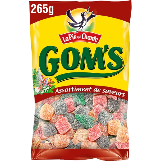 Bonbons gom's saveur LA PIE QUI CHANTE