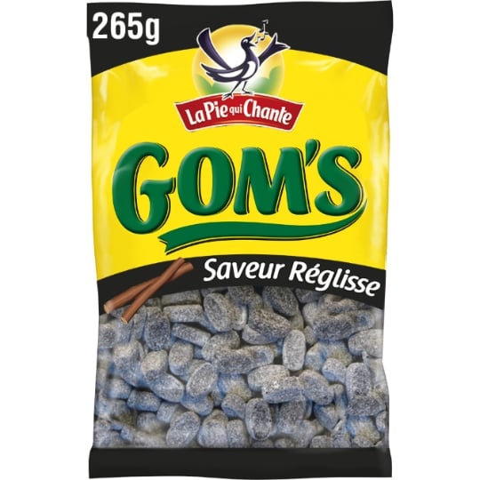 Bonbons Gom's Réglisse LA PIE QUI CHANTE