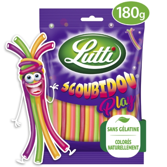 Bonbons scoubidou play aux fruits LUTTI