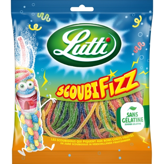 Bonbons scoubifizz piquants aux fruits LUTTI