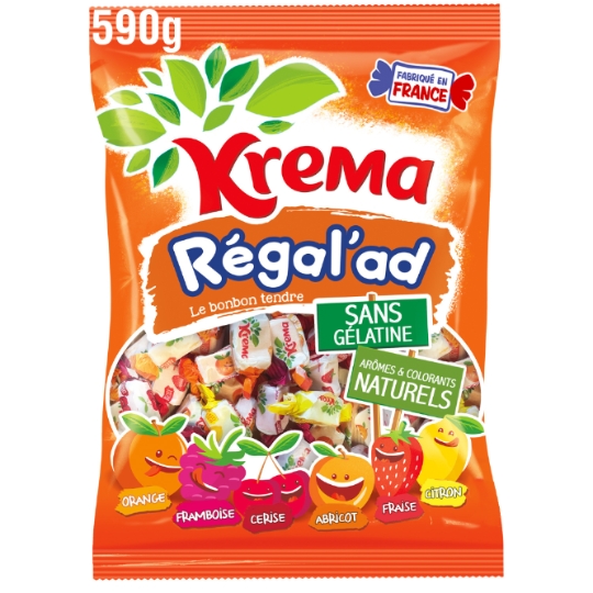 Bonbons regal'ad assortiment aux fruits KREMA