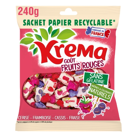 Bonbons fruits rouges KREMA
