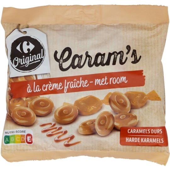 Bonbons caramels durs CARREFOUR ORIGINAL