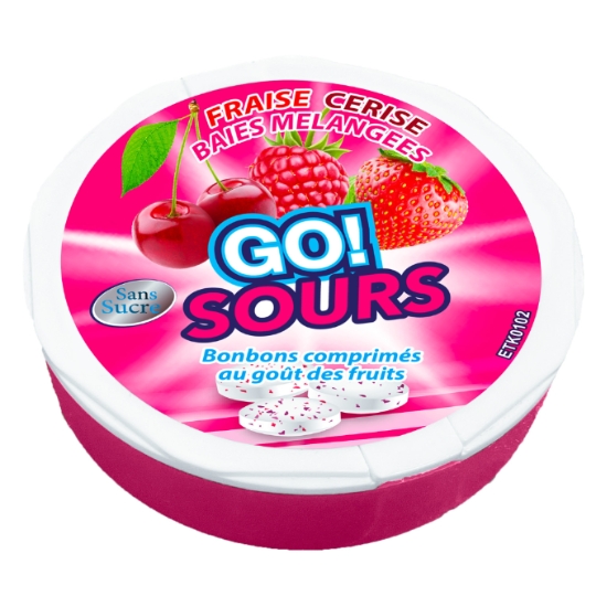 Bonbon Comprimés au goût des fruits GO