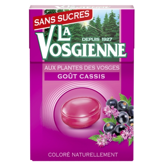 Bonbons Cassis Sans sucres LA VOSGIENNE