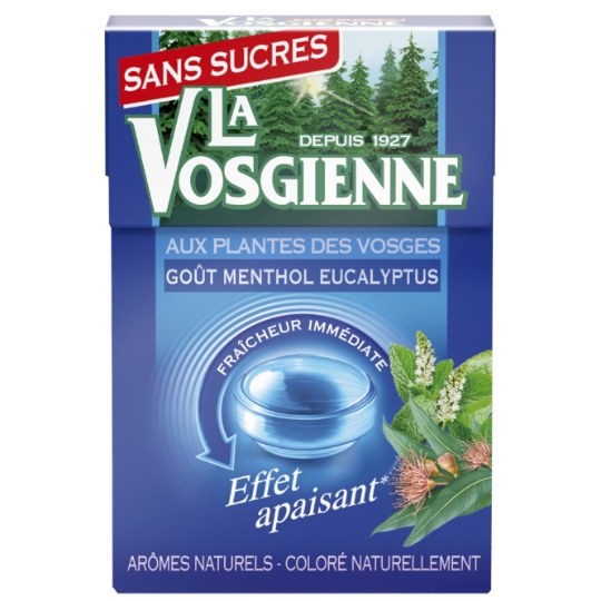 Bonbons Menthe Eucalyptus Sans sucres LA VOSGIENNE