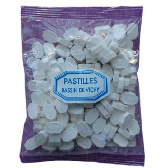 Bonbons mini pastilles du Bassin de Vichy, saveur menthe MOINET VICHY SANTE