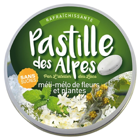 Pastille Raffraîchissante au Méli-Mélo de Fleurs et Plantes PASTILLE DES ALPES PAR L ATELIER DES LACS