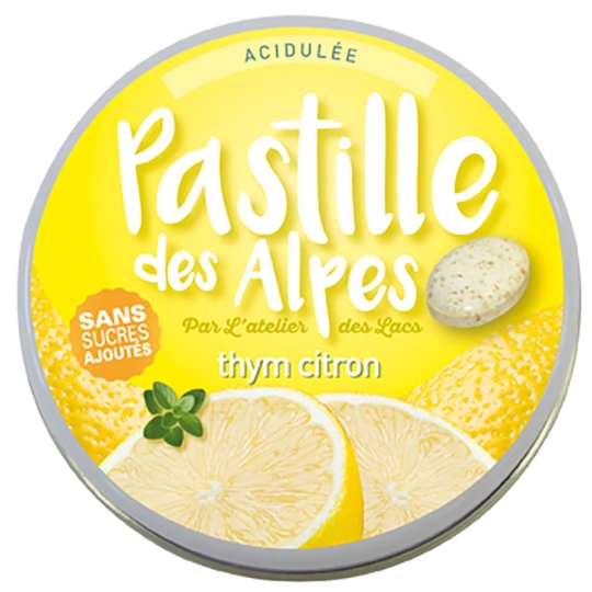 Pastille Acidulée Thym Citron PASTILLE DES ALPES PAR L ATELIER DES LACS