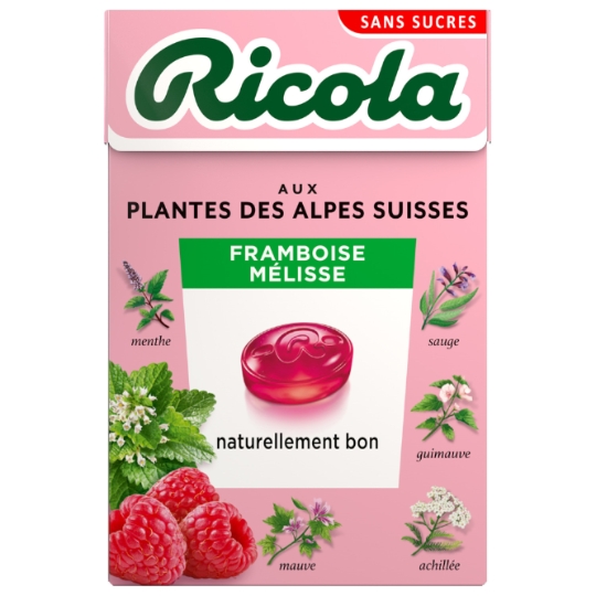 Bonbons framboise mélisse sans sucres RICOLA