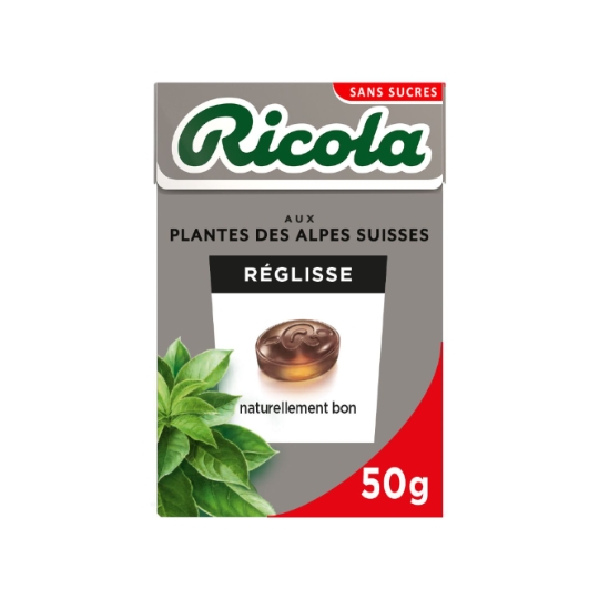Bonbons réglisse sans sucres RICOLA