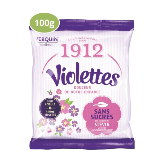 Bonbons violette s/sucres VERQUIN