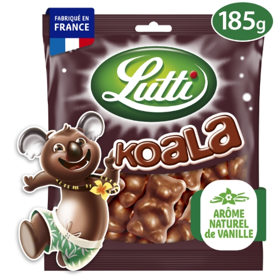 Bonbons koala lait guimauve au chocolat au lait LUTTI