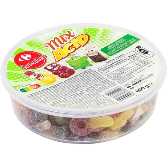 Bonbons mix acid CARREFOUR SENSATION