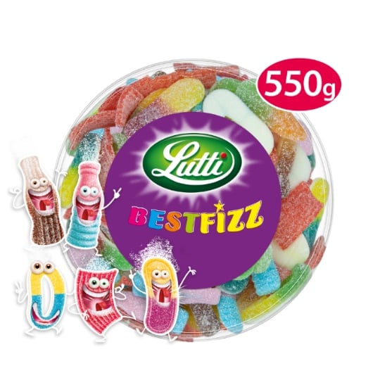 Bonbons assortiment bestfizz piquants LUTTI