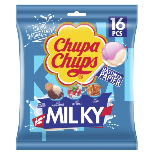 Bonbons Sucettes Milky - goût lait CHUPA CHUPS