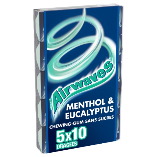 Chewing-Gum Menthol Eucalyptus Sans Sucres AIRWAVES