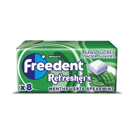 Chewing-Gum Menthe Verte Sans Sucres FREEDENT REFRESHERS