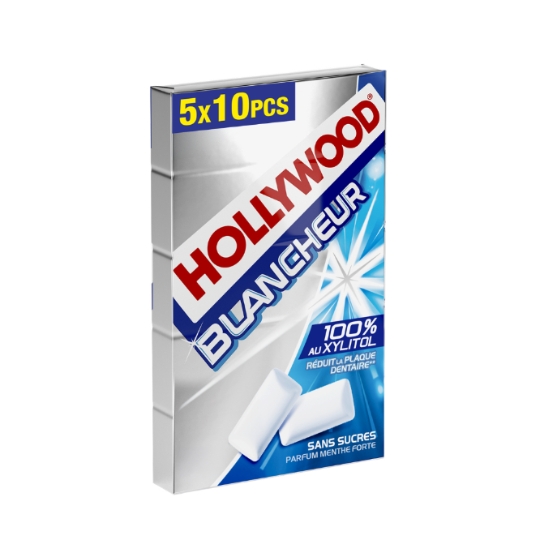 Chewing-gum blancheur 100% xylitol HOLLYWOOD