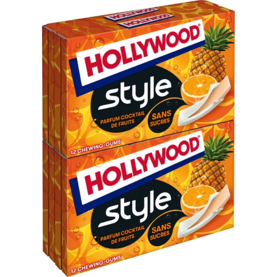 Chewing gum style cocktail fruit sans sucres HOLLYWOOD