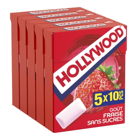 Chewing gum strawberry HOLLYWOOD