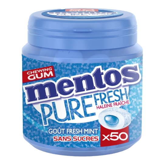 Chewing-gum Pure Fresh Mint sans sucres MENTOS