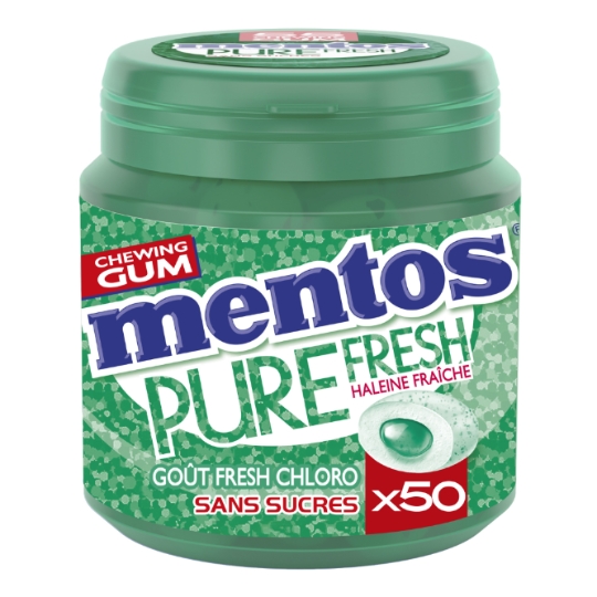 Chewing-gum Pure Fresh Chloro sans sucres MENTOS
