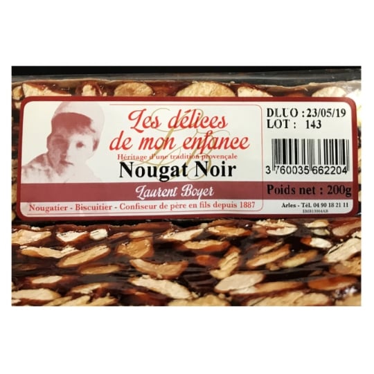 Nougat Noir de Montélimar DELICES MON ENFANCE