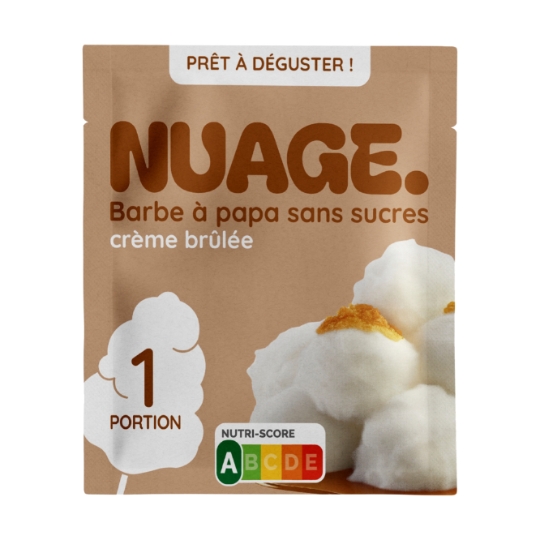 Barbe à papa Sans sucre saveur Crème Brulée NUAGE.