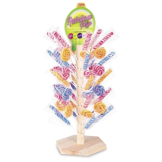 Sucettes De Fête Foraine - Rainbow Pop - 100 Sucettes + Présentoir Offert - Fizzy FIZZY