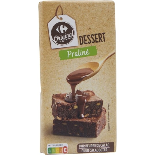 Tablette de Chocolat Dessert Praliné CARREFOUR ORIGINAL