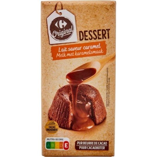 Tablette de Chocolat Lait Caramel CARREFOUR ORIGINAL