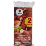 Tablette de Chocolat Lait Noisettes Entières CARREFOUR EXTRA