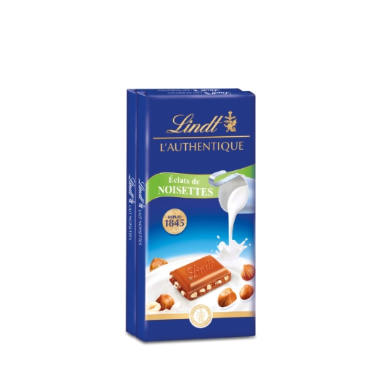 Tablette de Chocolat L'Authentique Lait Noisettes LINDT
