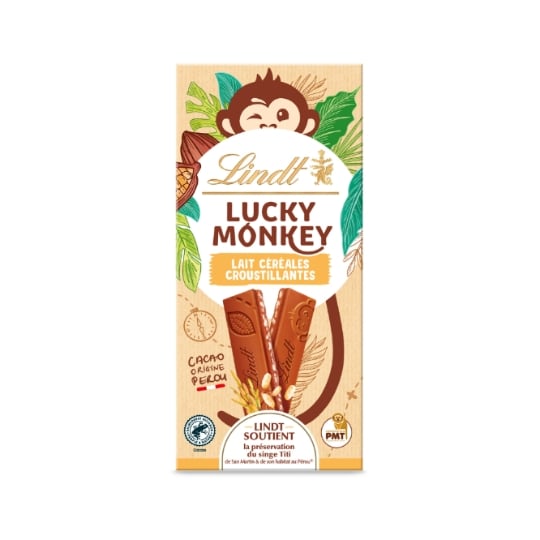 Barres Chocolatées Lait Céréales Croustillantes LINDT