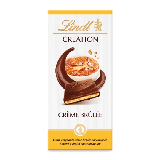 Tablette de Chocolat Lait Création Crème Brûlée LINDT