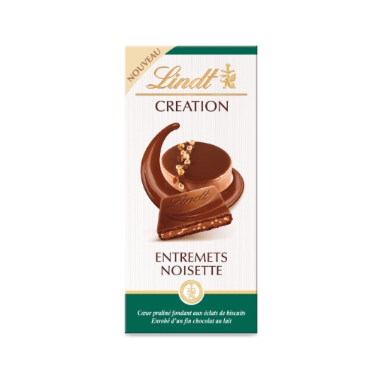 Tablette de Chocolat Création Lait Entremets Noisette LINDT