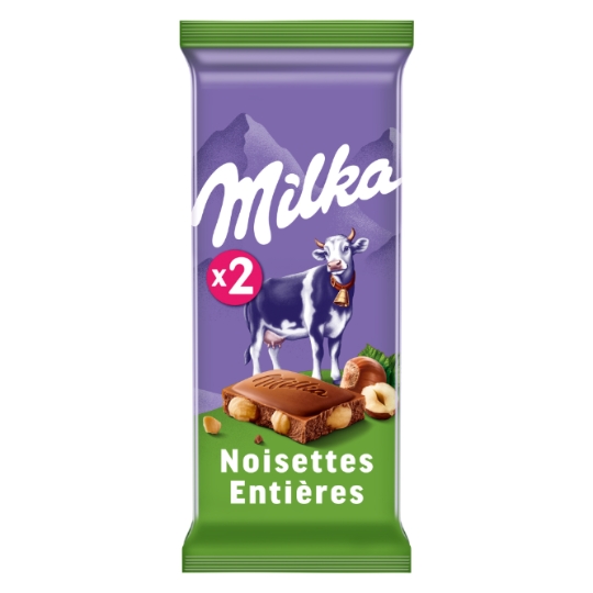 Tablette de Chocolat Lait Noisettes Entières MILKA