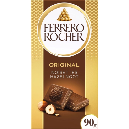Tablette de Chocolat Lait Noisettes FERRERO ROCHER