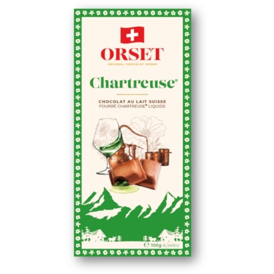Tablette de Chocolat Lait Chartreuse LA ROUTE DES ALPES